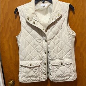 Kenar Cream Quilted Women's Vest